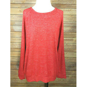 Buffalo David Bitton Red Boat Neck Burnout Sweater